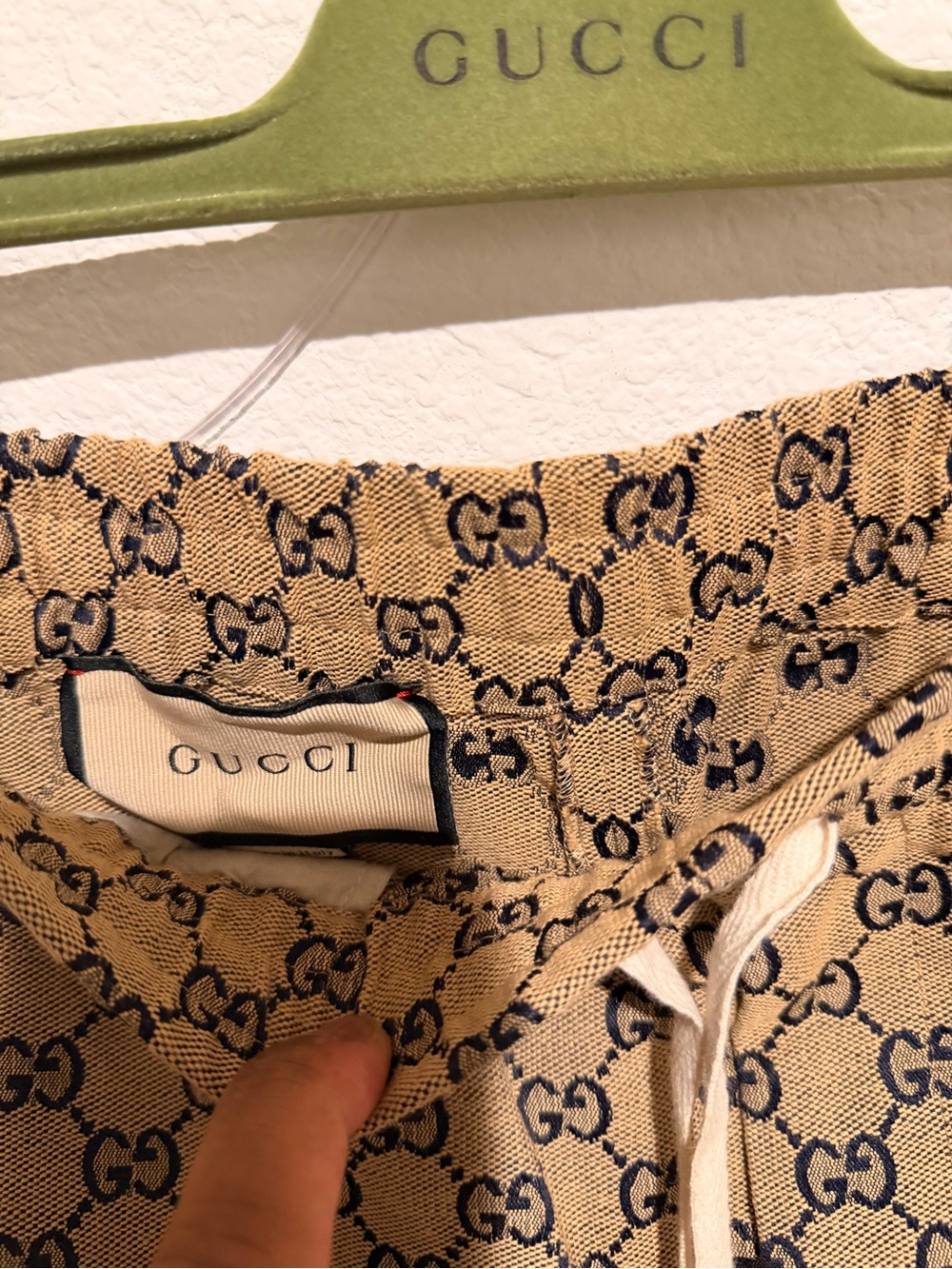 Authentic Gucci Beige Tan GG Monogram Pants - Picture 4 of 6